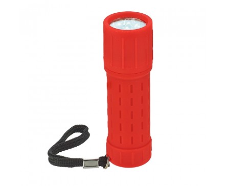 9 LED FLASHLIGHT, PLASTIC CONSTRUCTION