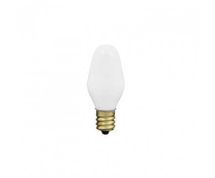 C7 NIGHT LIGHT 7W, WHITE, BRASS BASE