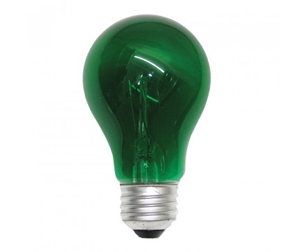 A19 40W GREEN BULB