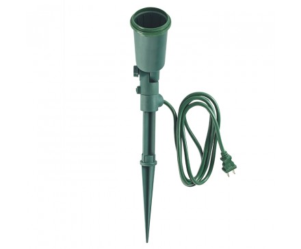 FLOOD LIGHT HOLDER WITH STAKE AND 6' (1.83 M) CORD