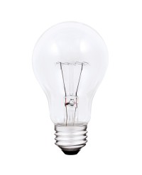 A19 ROUGH SERVICE 60W/130V/5000H, CLEAR