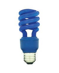 SPIRAL CFL 13W, 60W REPLACEMENT, BLUE