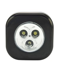 3 LED SQUARE STICK-ON PUSH LIGHT