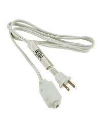 6.5' (2 M) EXTENSION CORD, WHITE OR BROWN