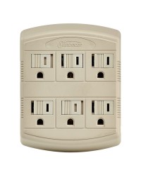 6 OUTLET WALL TAP WITH PROTECTIVE COVERS