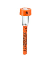 14.2" SOLAR LED PATH LIGHT WITH SPIDER WEB HALLOWEEN PRINT