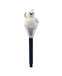 15.375" POLYRESIN GHOST HEAD HALLOWEEN SOLAR LIGHT