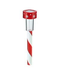 13" SOLAR LED PATH LIGHT WITH SNOWFLAKE HOLIDAY PRINT