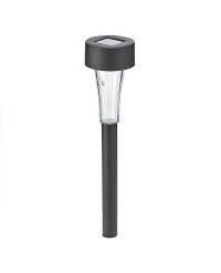 14.2" SOLAR LED PATH LIGHT WITH TAPERED LENS, WHITE LED