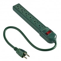 6 OUTLET POWER BAR WITH SURGE PROTECTOR