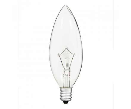 FOCO TIPO CANDELABRO DE 40 W, ROSCA E12