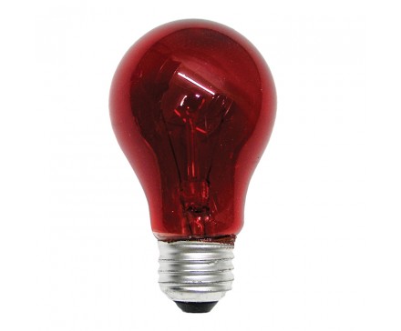 BOMBILLA ROJA A19 DE 40 W