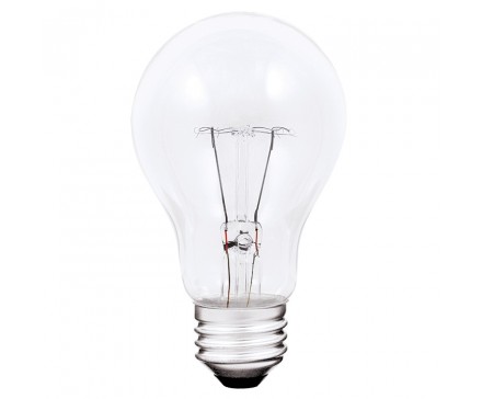 A19 RESISTENTE DE 100 W / 130 V / 5000 H, TRANSPARENTE