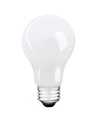 A19 RESISTENTE DE 40 W / 130 V / 3000 H, ESMERILADA