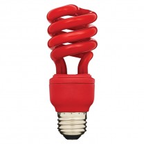 BAJO CONSUMO (LFC) ESPIRAL DE 13 W, REEMPLAZO DE 60 W, ROJO