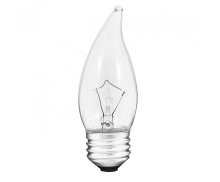 AMPOULE FLAMME 40 W, CULOT MOYEN, À BOUT RECOURBÉ