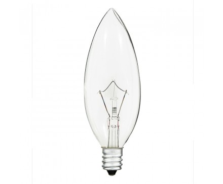 AMPOULE FLAMME 25 W, À PETIT CULOT