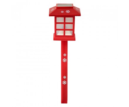 LANTERNE D'ALLÉE À DEL SOLAIRE 38 CM (15 PO) À MOTIF DE FLOCON DE NEIGE
