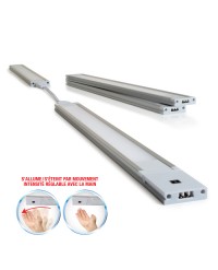 30 CM (12 PO) ULTRA MINCE LUMIÈRE À DEL À INTENSITÉ  RÉGLABLE, ACTIVÉE PAR LE MOUVEMENT, 120V