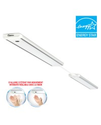30 CM ULTRA MINCE LUMIÈRE À DEL, INTENSITÉ RÉGLABLE, DÉTECTEUR DE MOUVEMENT